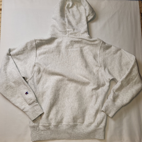 Champion Princeton Reverse Weave Hoodie Size Small Light Gray - Picture 5 of 12